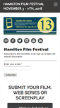 Mobile Screenshot of hamiltonfilmfestival.com