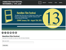 Tablet Screenshot of hamiltonfilmfestival.com